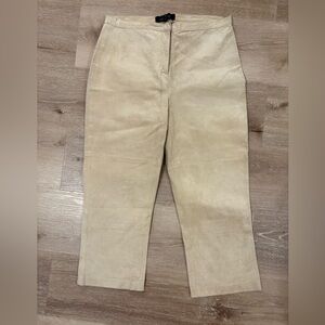 NAF NAF Beige Leather Apparel